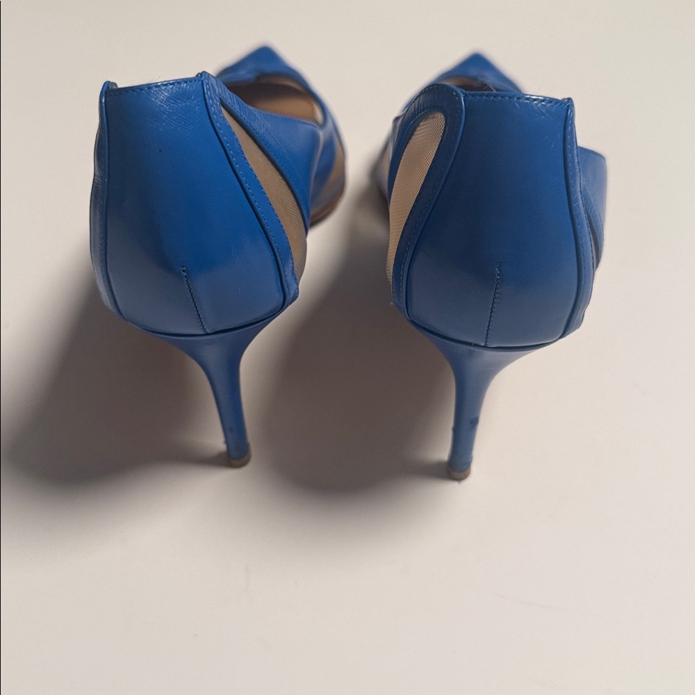Salvatore Ferragamo Blue kitten Heels - Picture 5 of 6